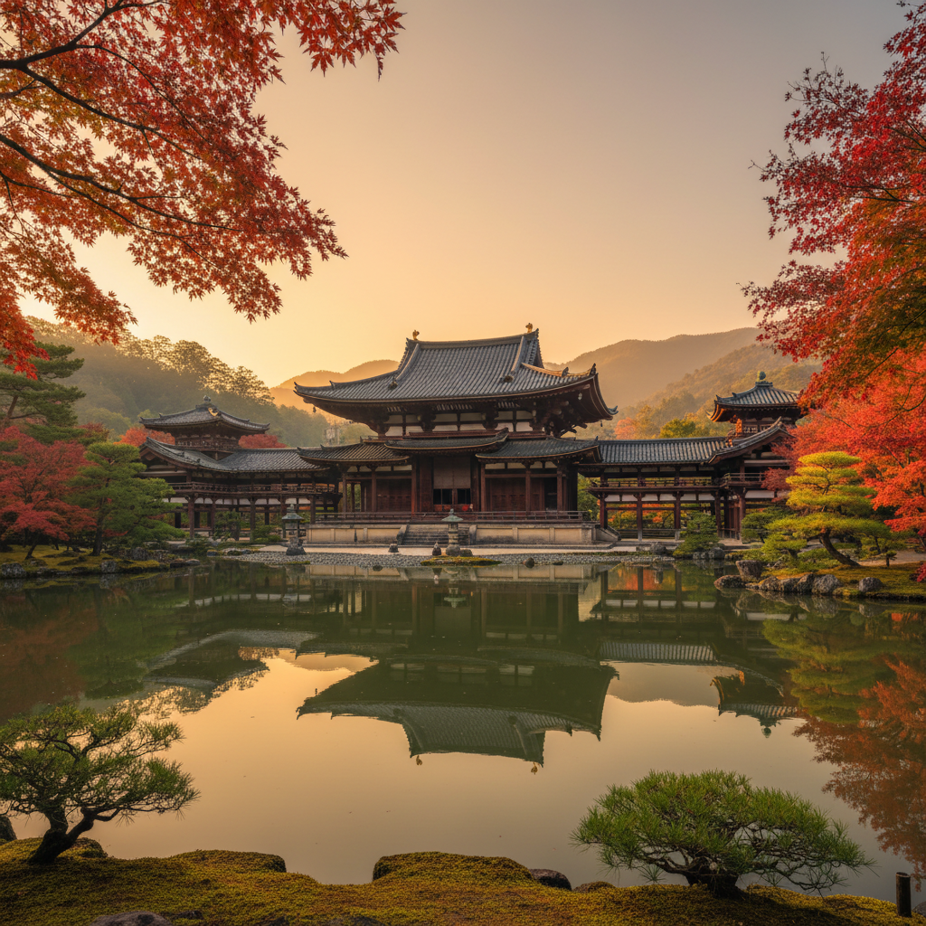 Byodo-in Tempel in Japan - buitenaanzicht