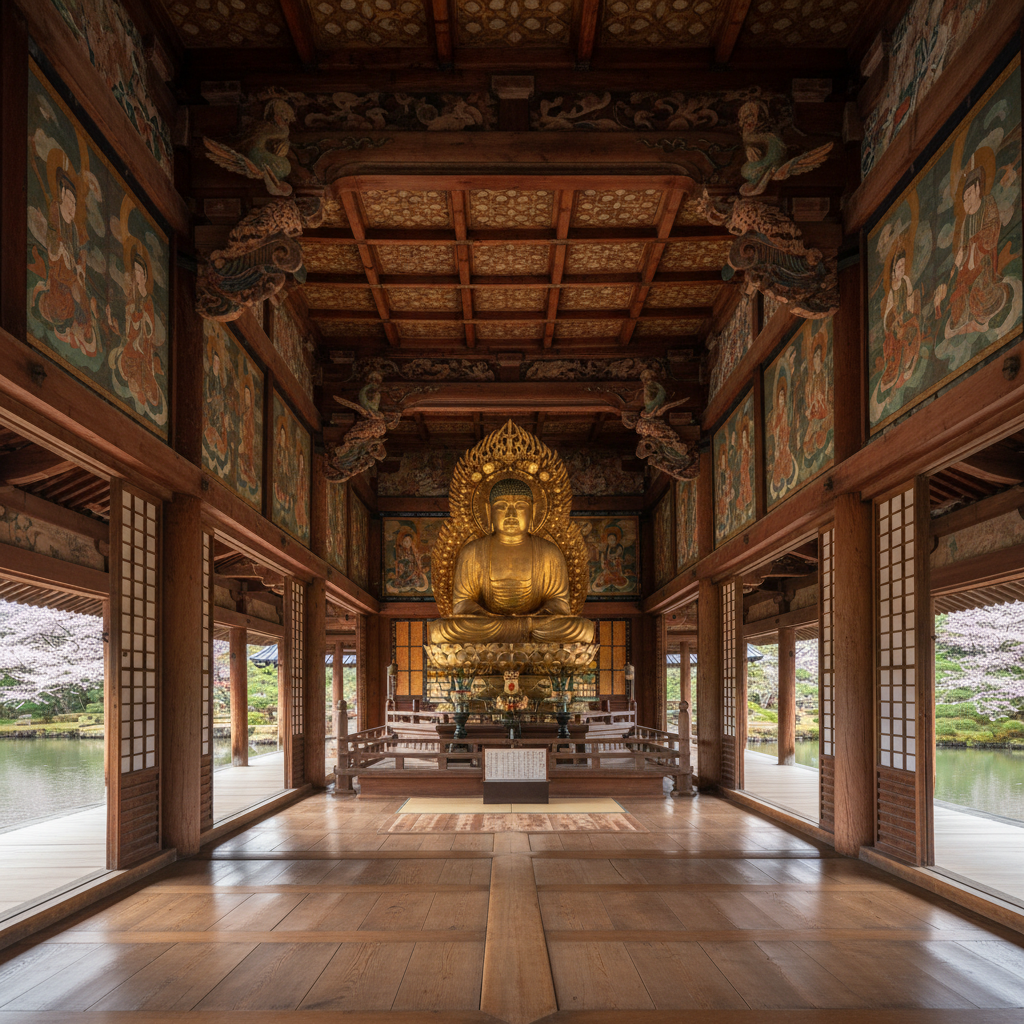 Byodo-in Tempel - details en interieur