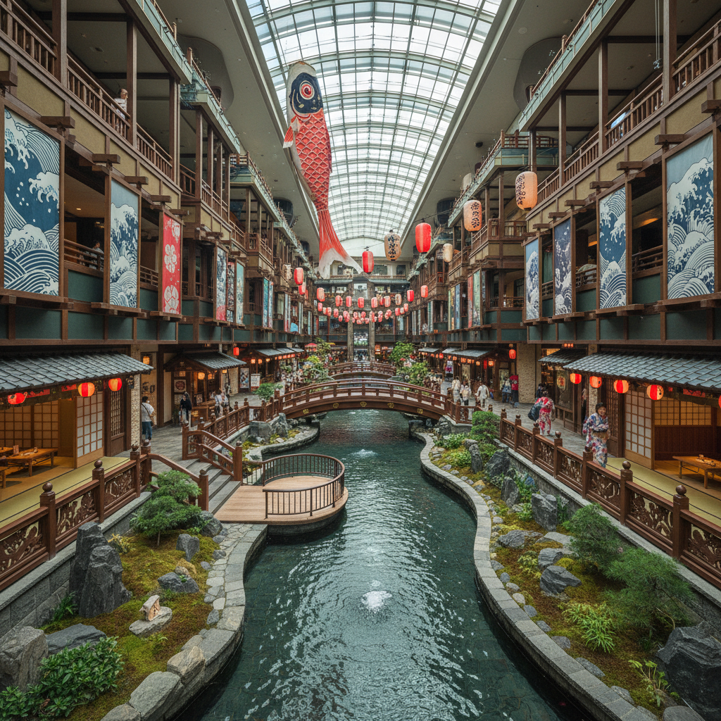 Canal City Hakata - details en interieur