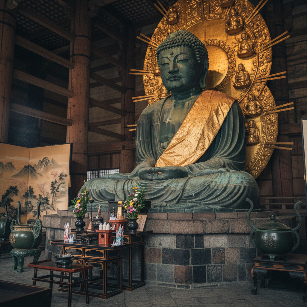 Grote Boeddha van Kamakura - details en interieur