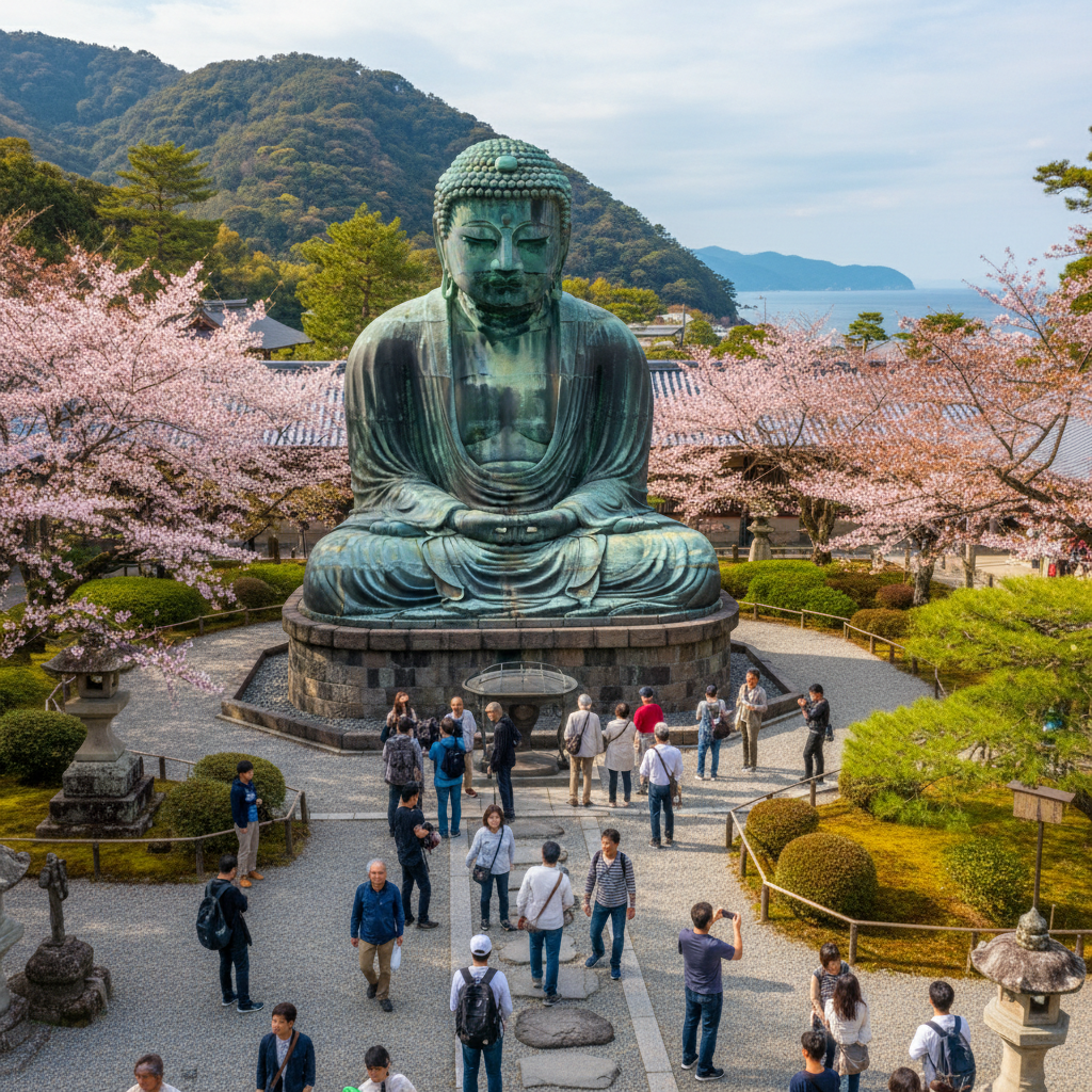 Grote Boeddha van Kamakura - sfeerbeeld en omgeving
