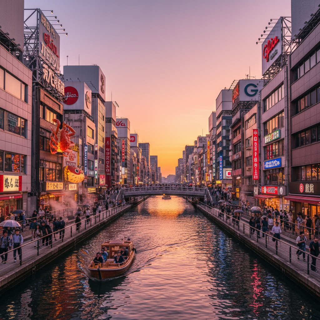 Dotonbori in Japan - buitenaanzicht