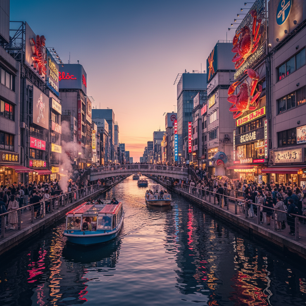Dotonbori - sfeerbeeld en omgeving