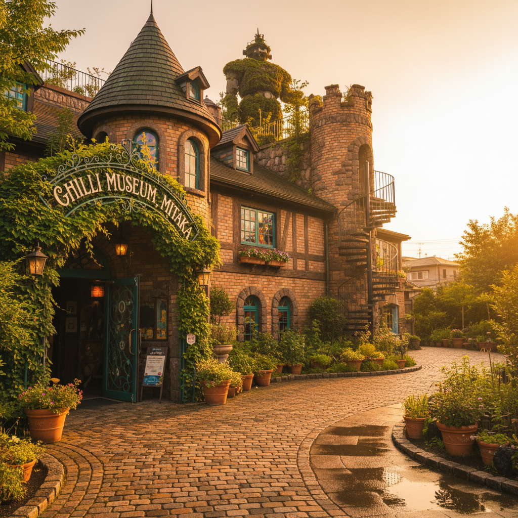 Ghibli Museum in Japan - buitenaanzicht