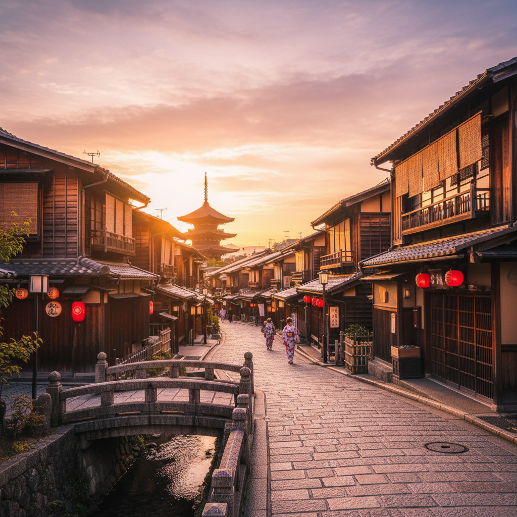 Gion (Geisha District) in Japan - buitenaanzicht