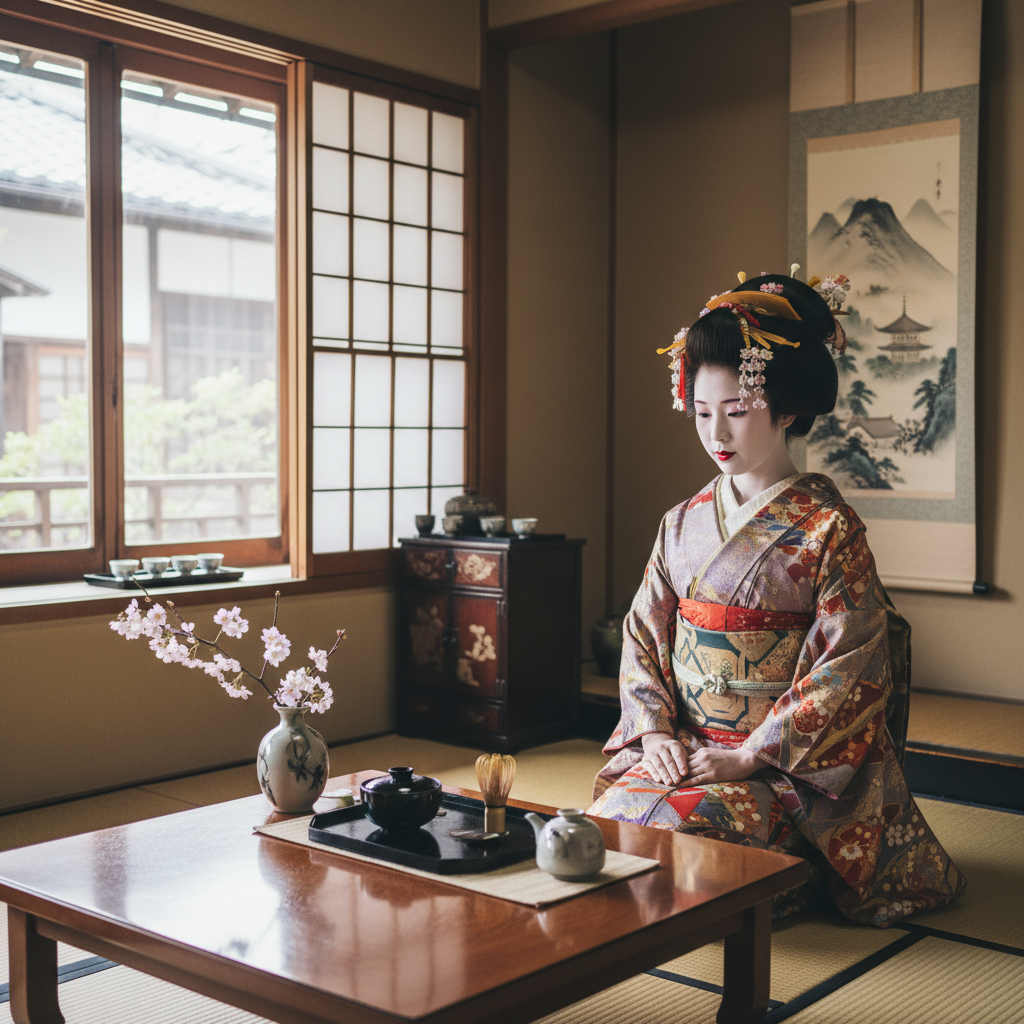 Gion (Geisha District) - details en interieur