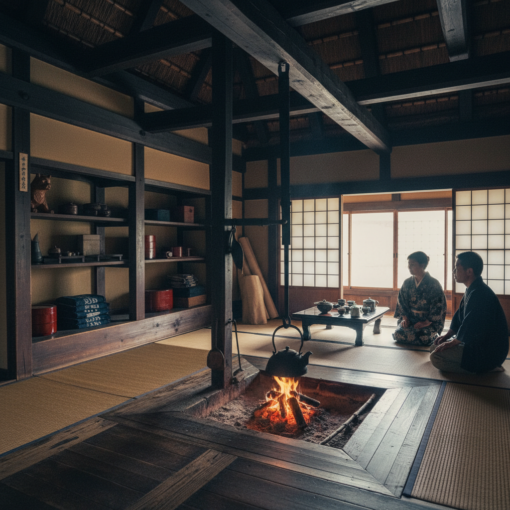 Gokayama - details en interieur