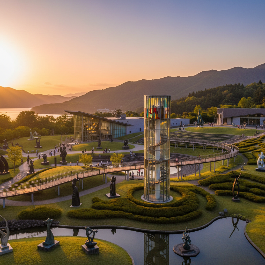 Hakone Open-Air Museum in Japan - buitenaanzicht