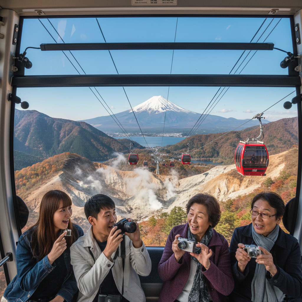Hakone Ropeway - sfeerbeeld en omgeving