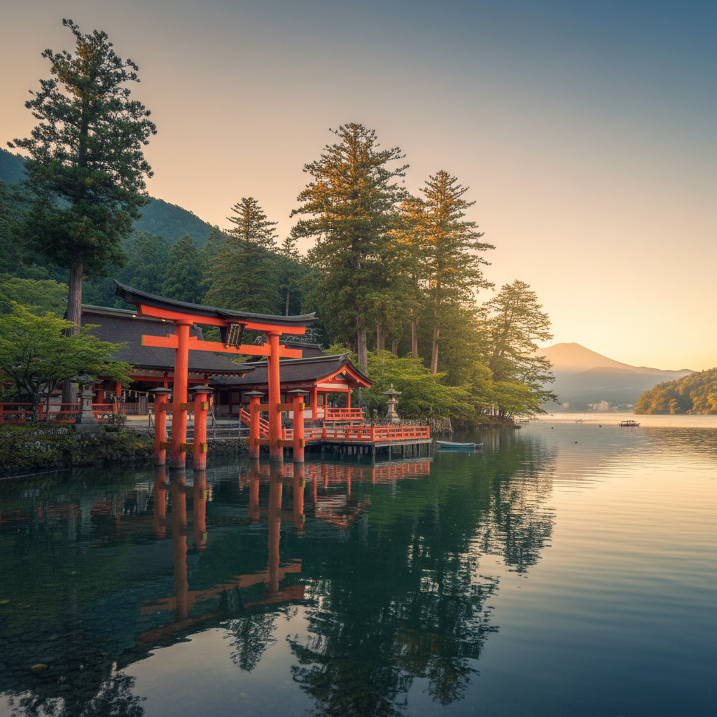Hakone Schrijn in Japan - buitenaanzicht