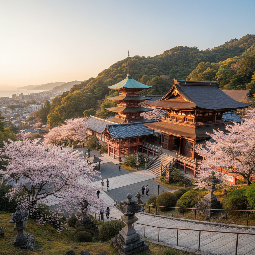 Hase-dera Tempel in Japan - buitenaanzicht