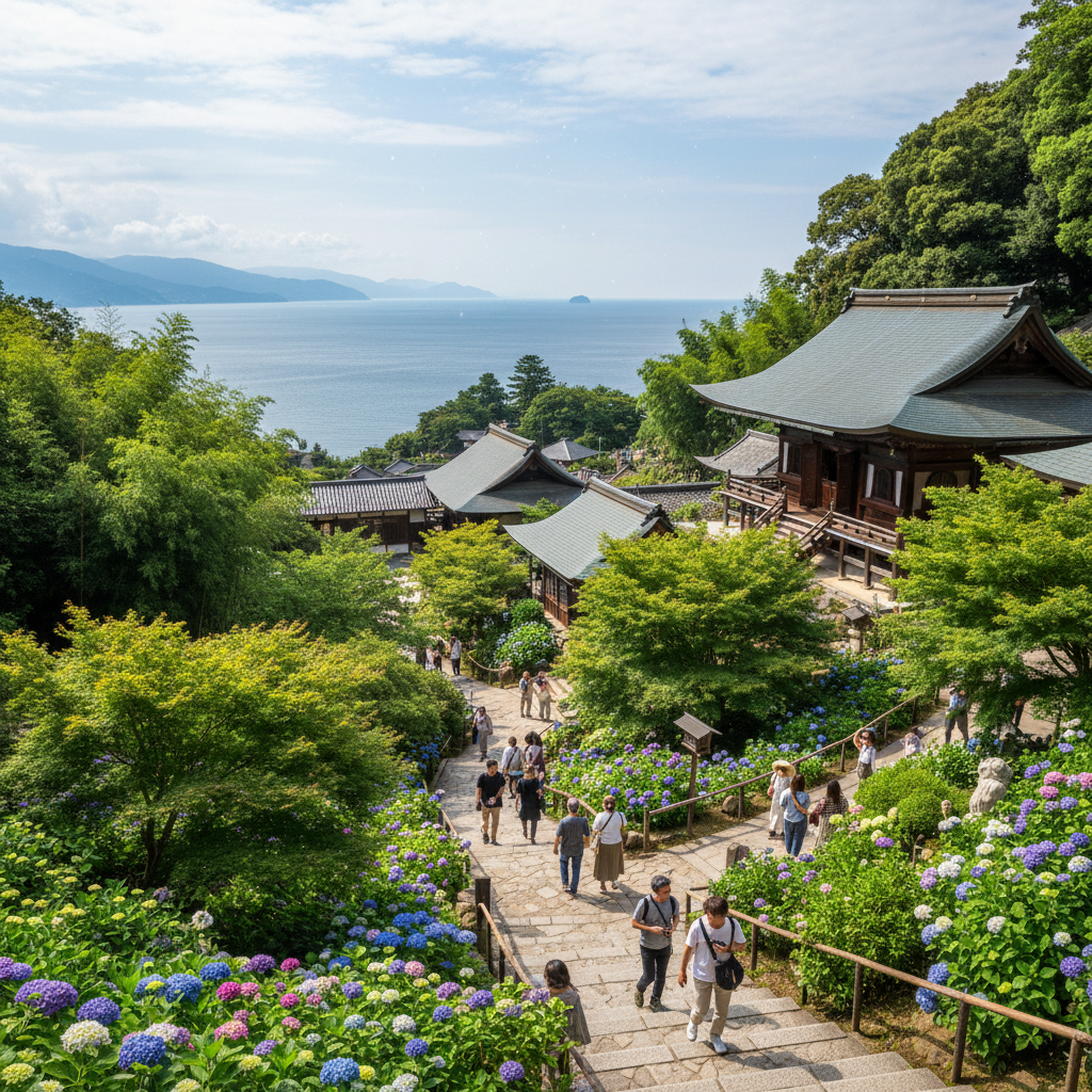 Hase-dera Tempel - sfeerbeeld en omgeving