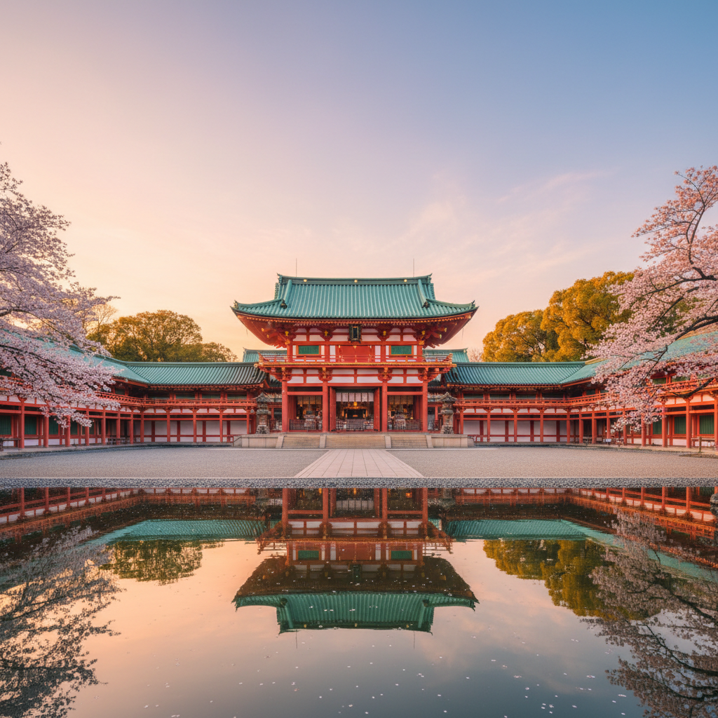 Heian Schrijn in Japan - buitenaanzicht