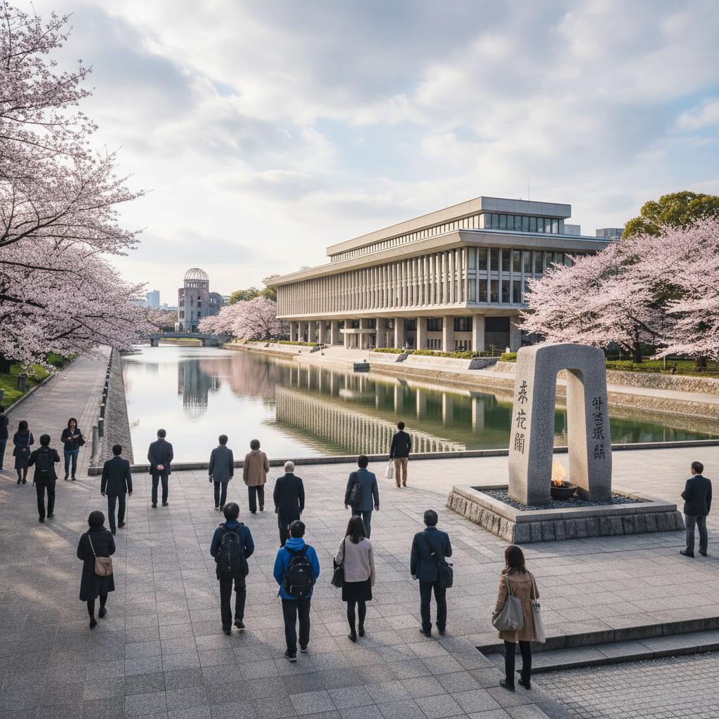 Hiroshima Vredesmuseum - sfeerbeeld en omgeving
