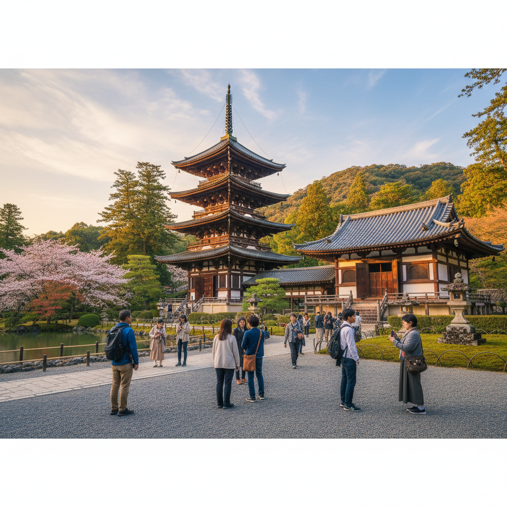 Horyu-ji Tempel - sfeerbeeld en omgeving