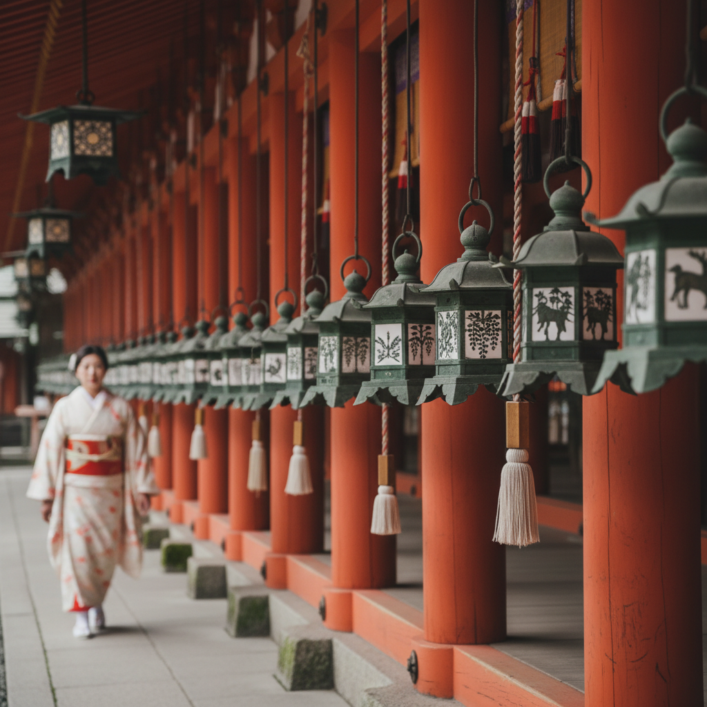 Kasuga Taisha - details en interieur