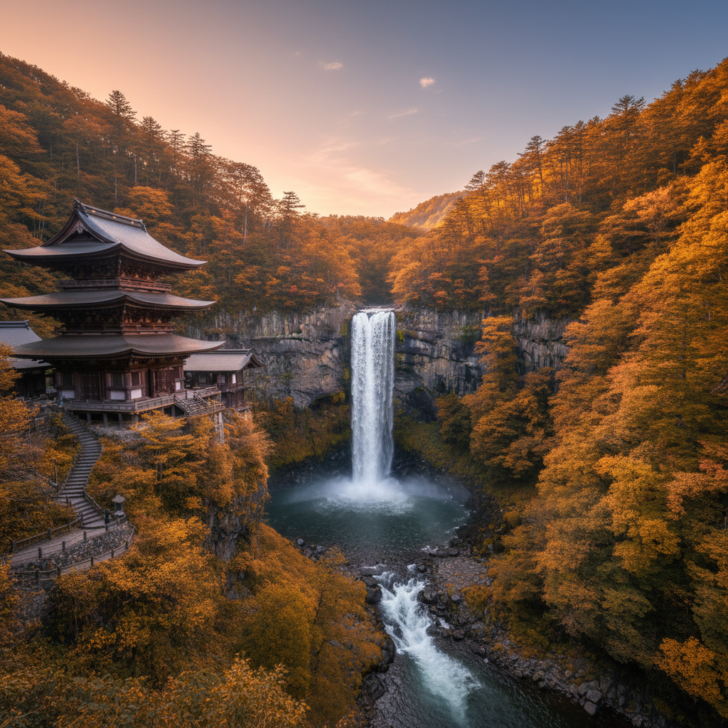 Kegon Waterval in Japan - buitenaanzicht