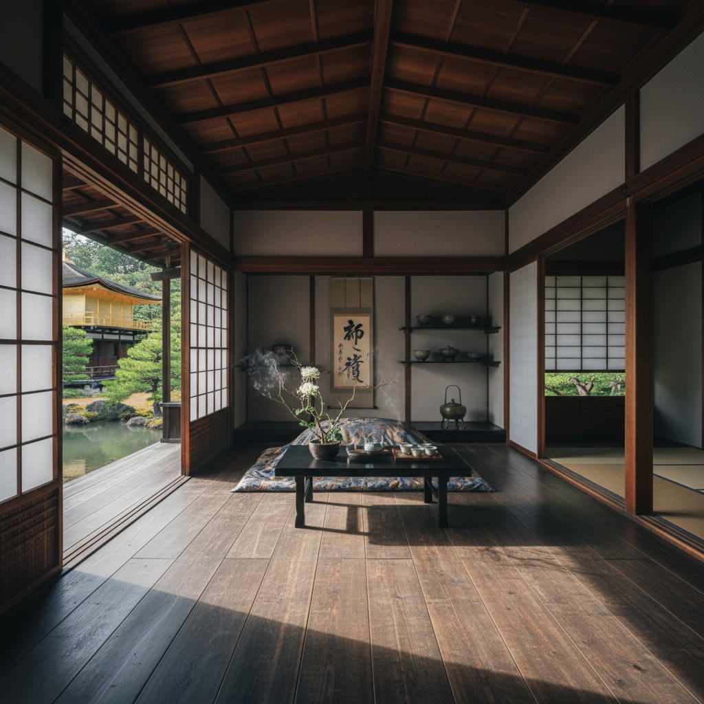 Kinkaku-ji (Gouden Paviljoen) - details en interieur