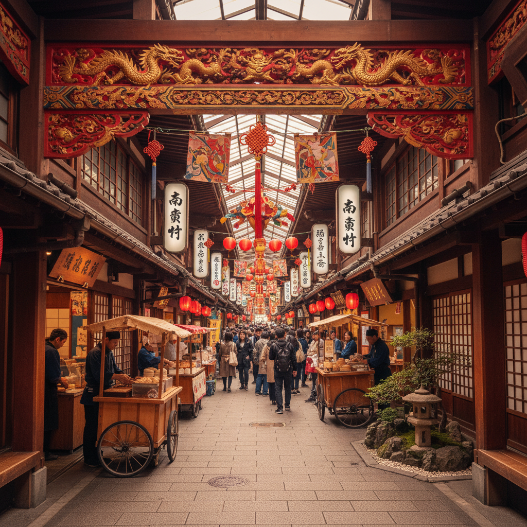 Kobe Chinatown (Nankinmachi) - details en interieur