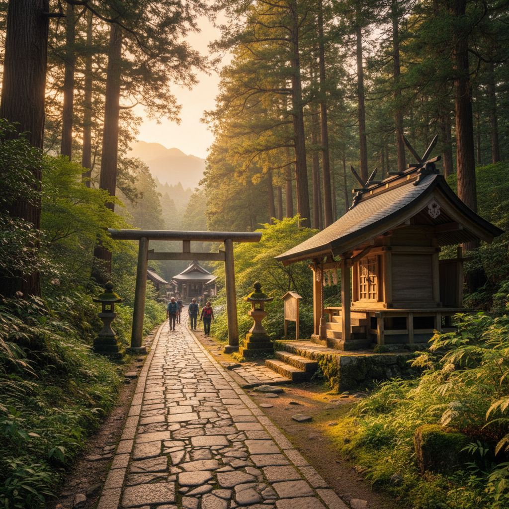 Kumano Kodo Trail in Japan - buitenaanzicht