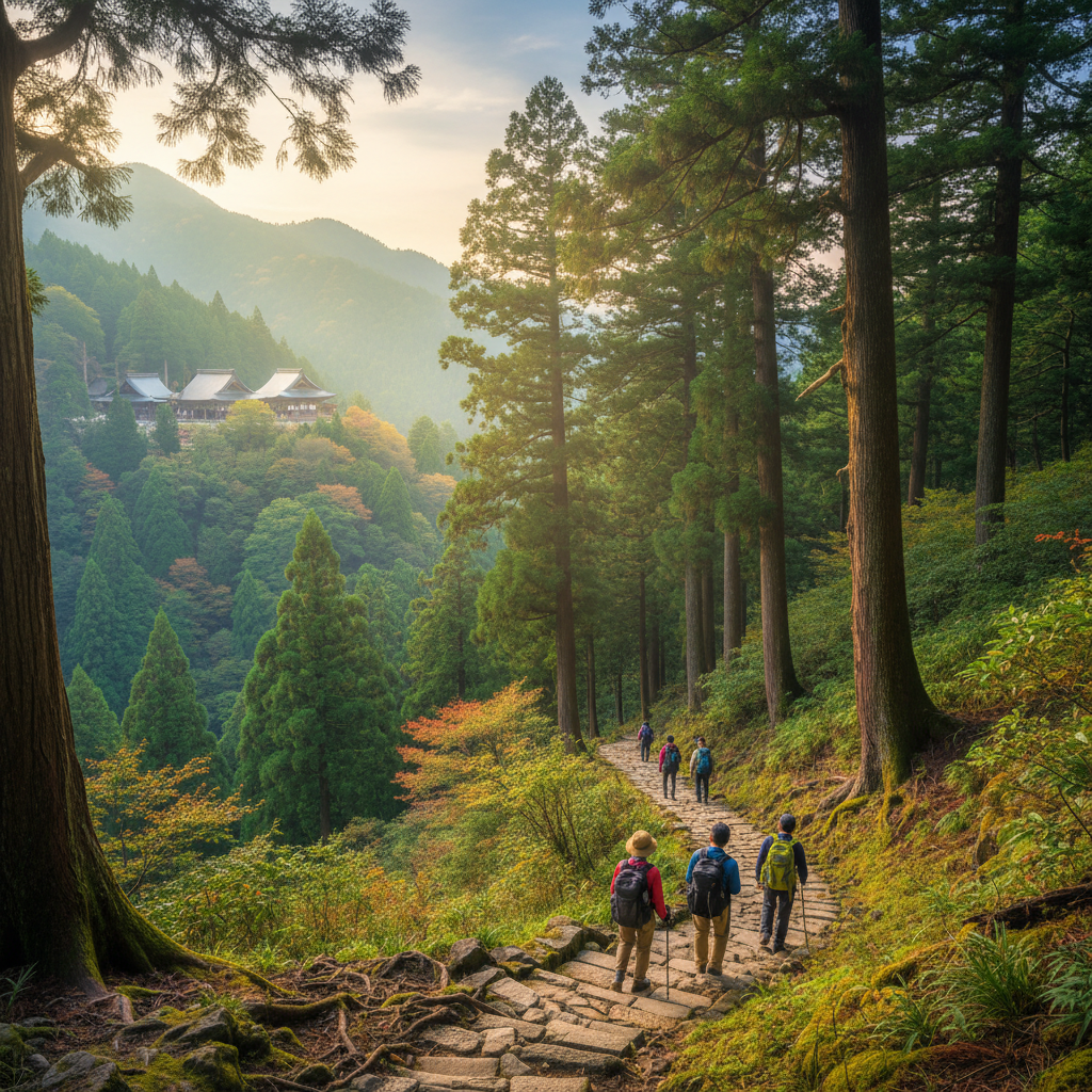 Kumano Kodo Trail - sfeerbeeld en omgeving