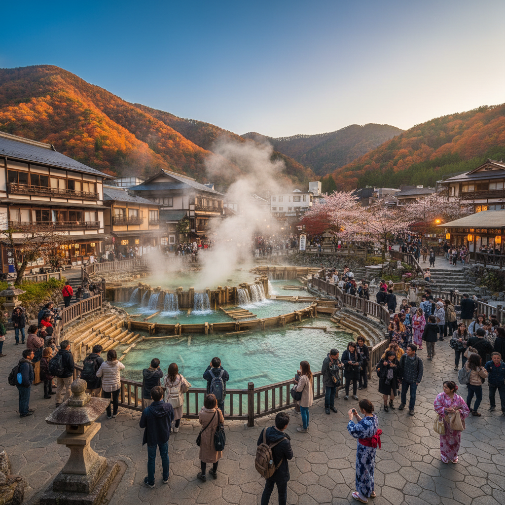 Kusatsu Onsen - sfeerbeeld en omgeving