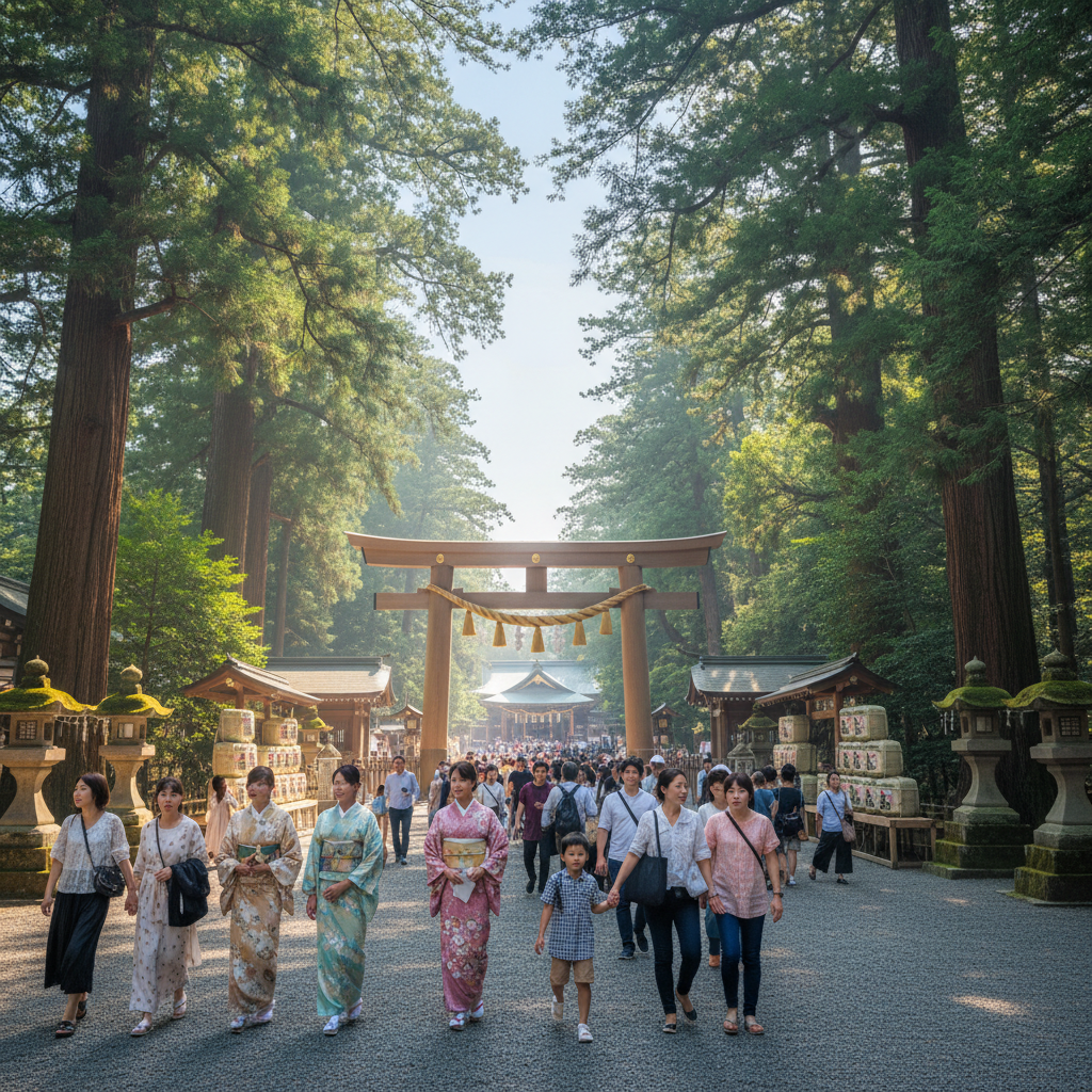 Meiji Shrine - sfeerbeeld en omgeving