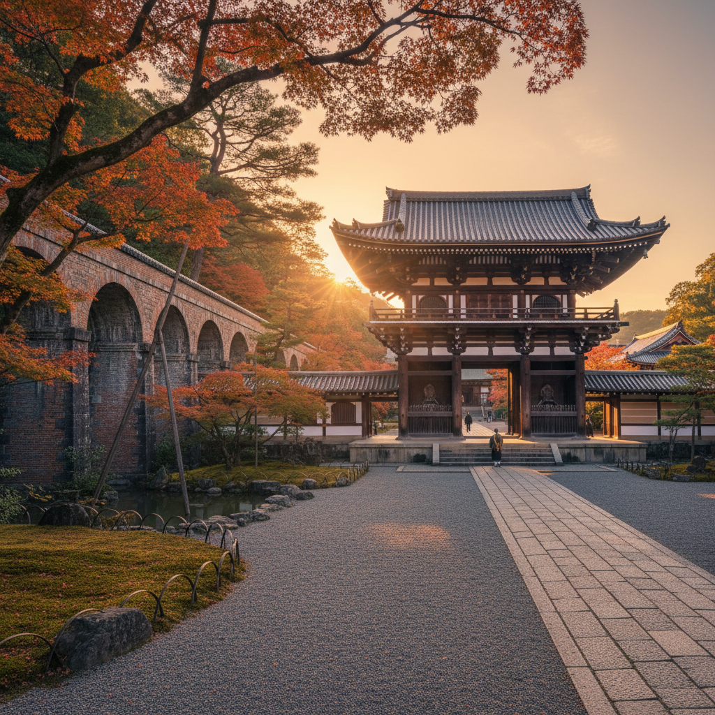 Nanzen-ji Tempel in Japan - buitenaanzicht