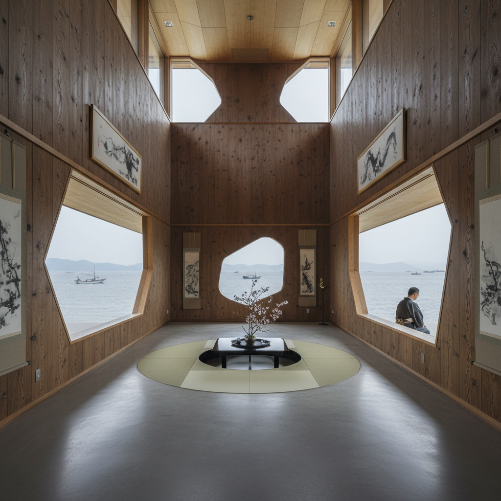 Naoshima Art Island in Japan - buitenaanzicht
