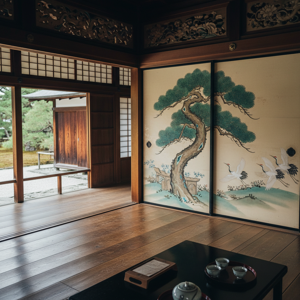 Nijo Castle - details en interieur