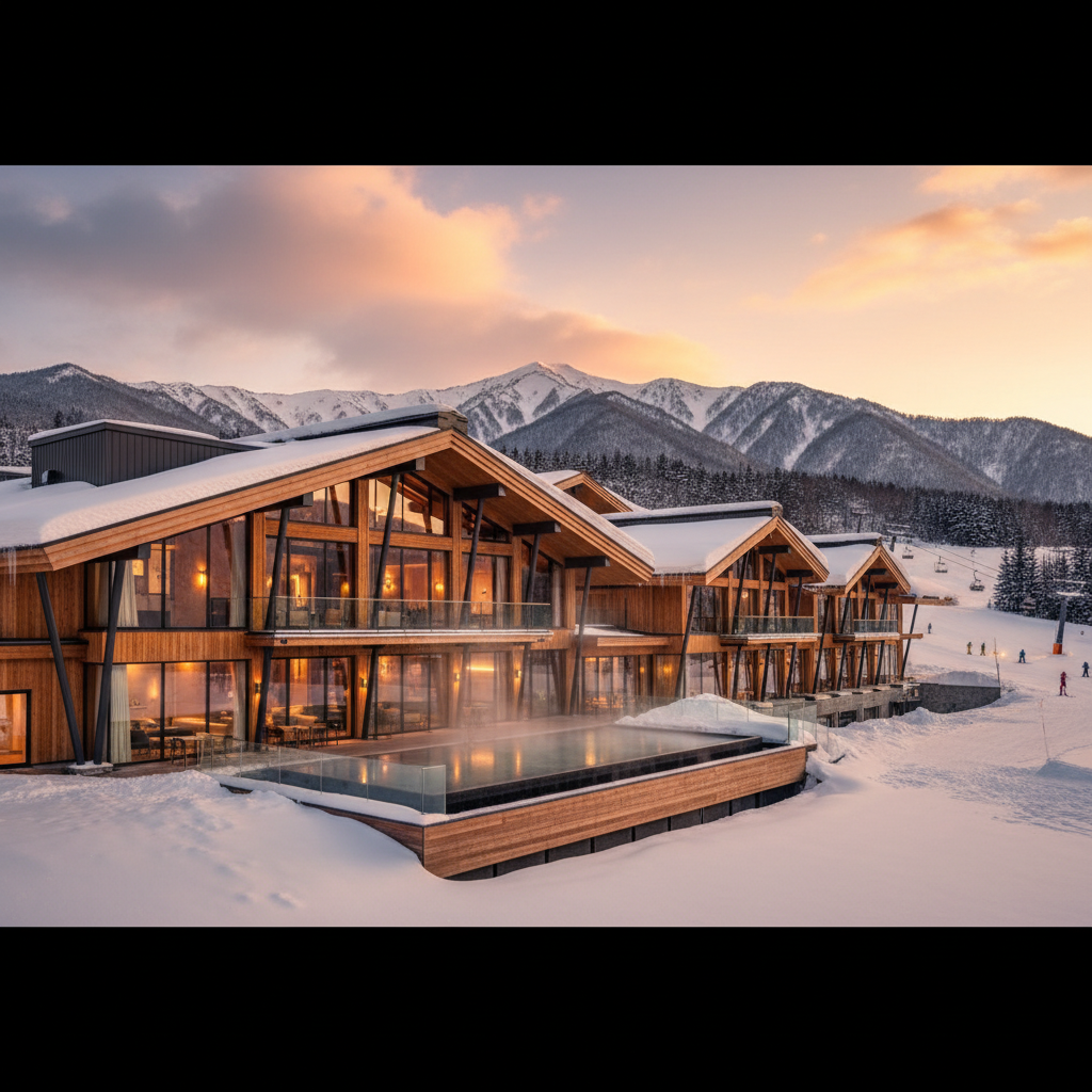 Niseko Resort in Japan - buitenaanzicht