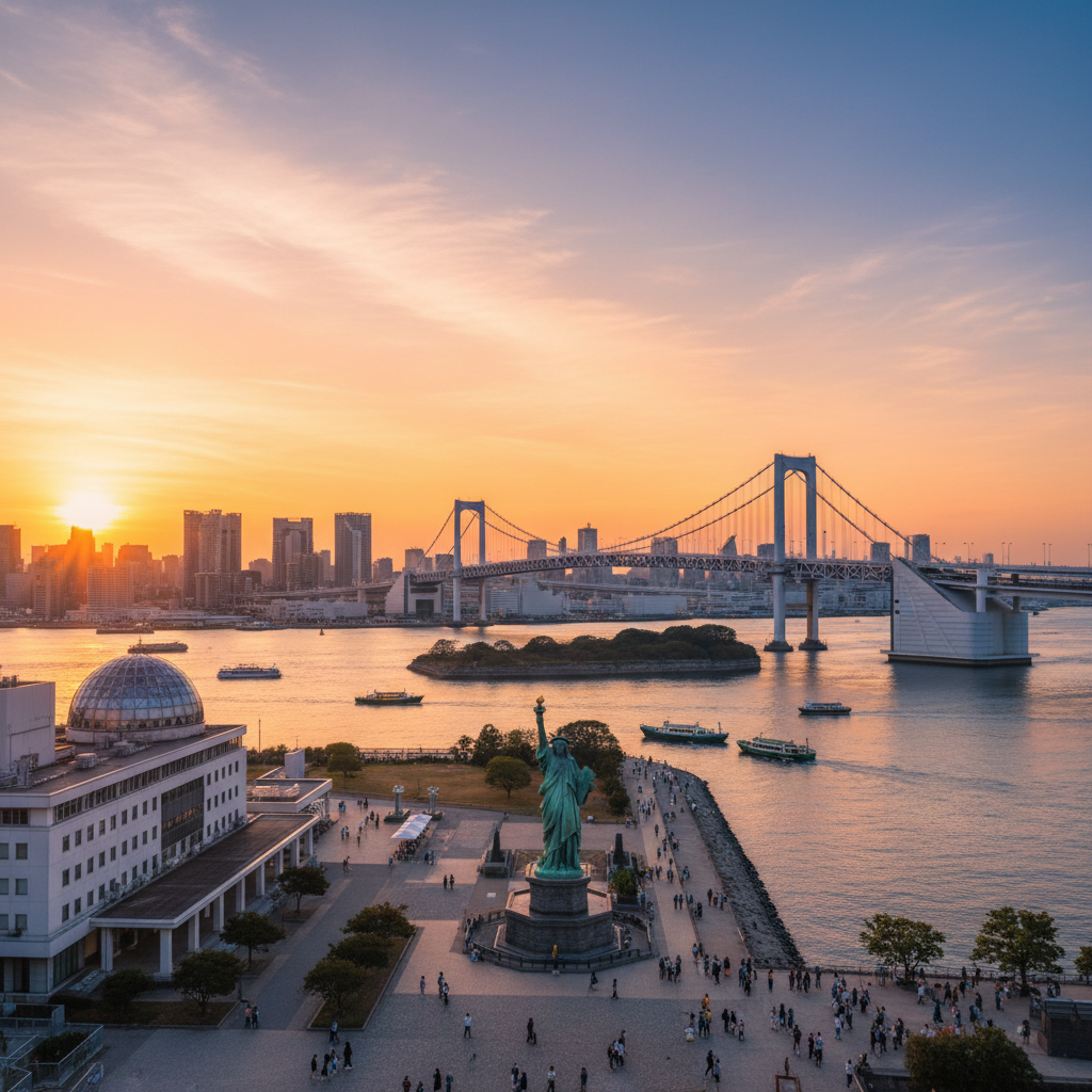 Odaiba in Japan - buitenaanzicht