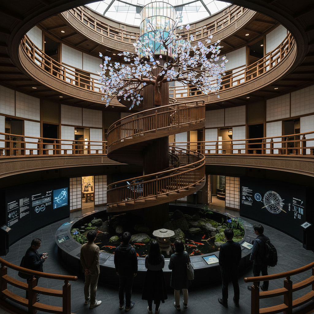 Osaka Science Museum - details en interieur