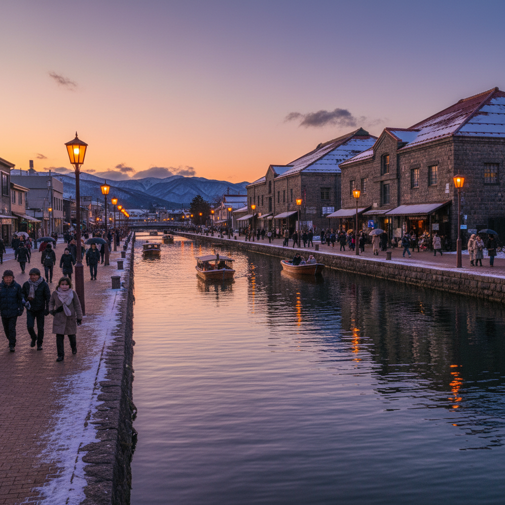 Otaru Canal - sfeerbeeld en omgeving
