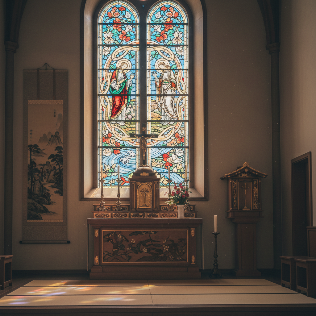 Oura Kerk - details en interieur