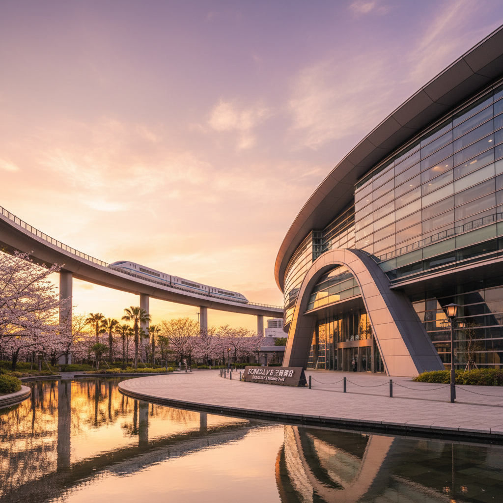 SCMAGLEV Railway Park in Japan - buitenaanzicht