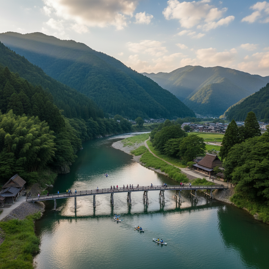 Shimanto River - sfeerbeeld en omgeving