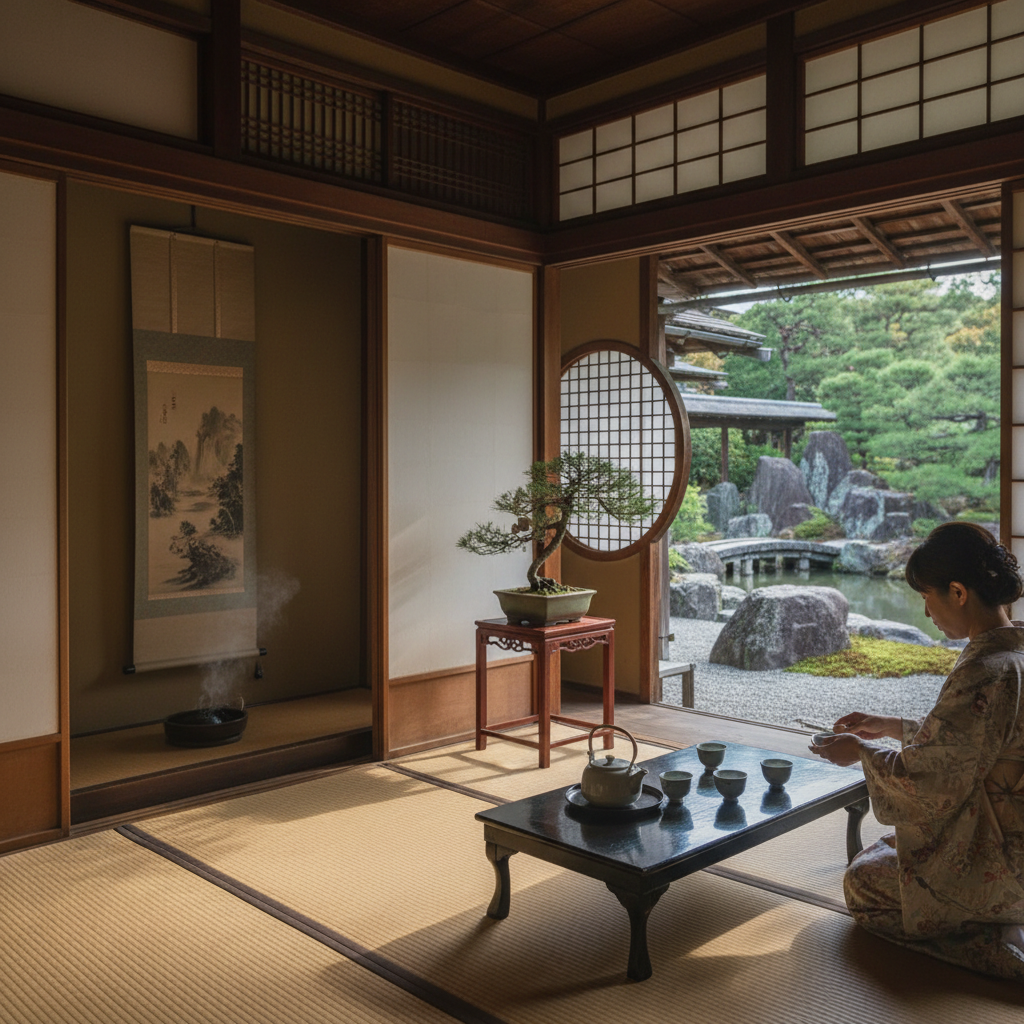 Shukkeien Tuin - details en interieur