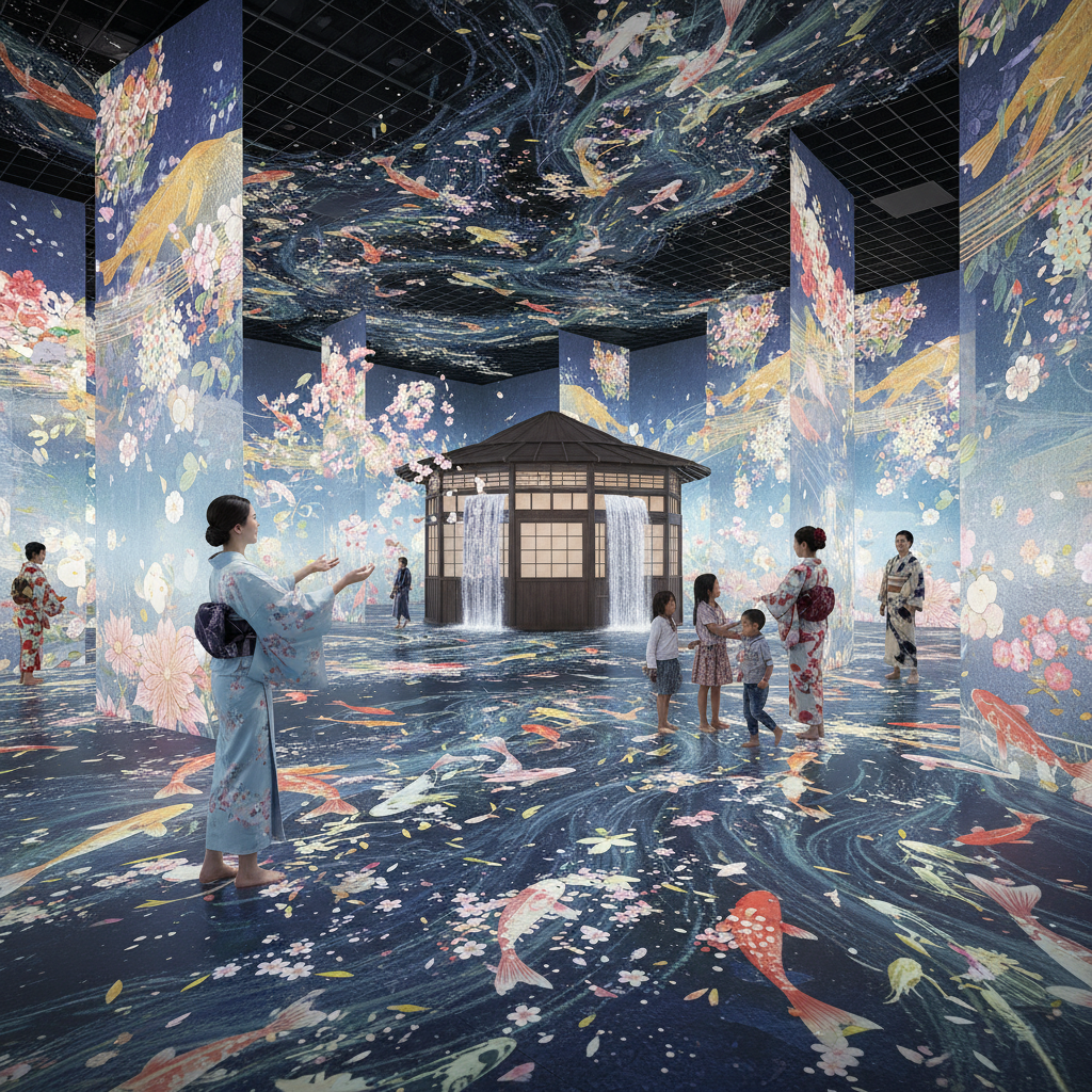 teamLab Borderless - details en interieur