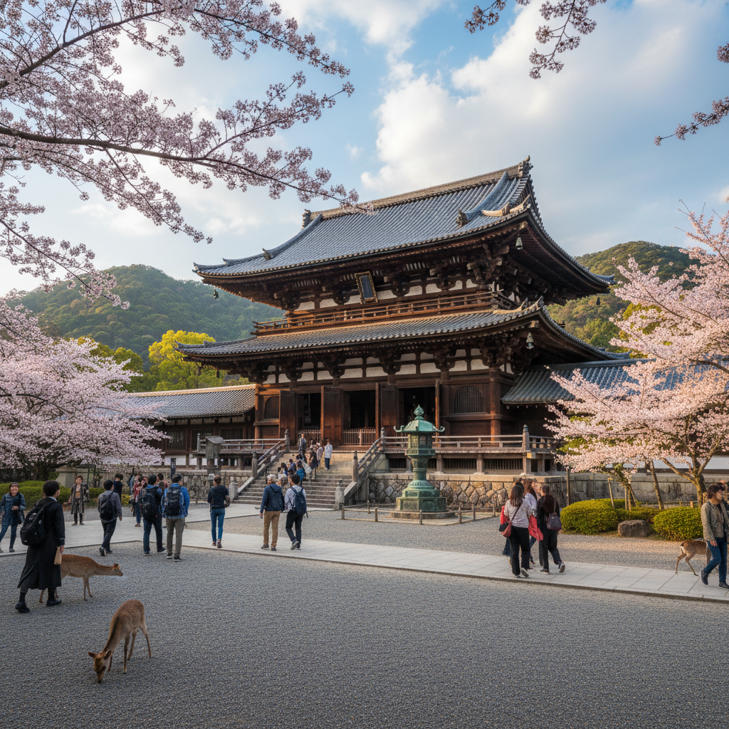 Todai-ji Tempel - sfeerbeeld en omgeving