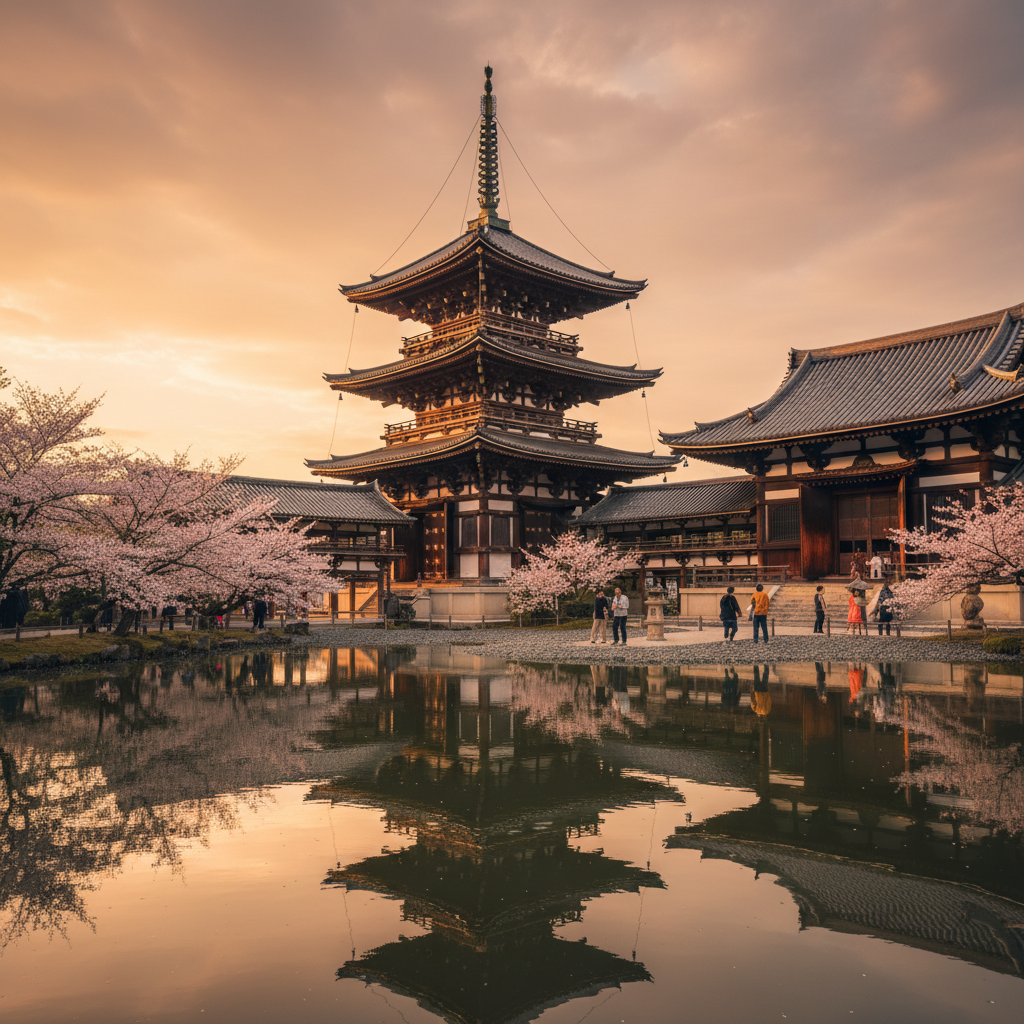 To-ji Tempel in Japan - buitenaanzicht