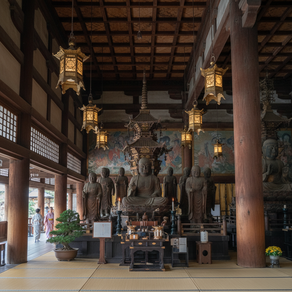 To-ji Tempel - details en interieur