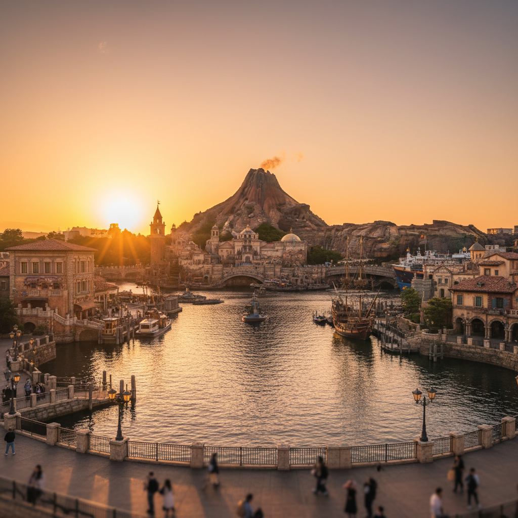 Tokyo DisneySea in Japan - buitenaanzicht
