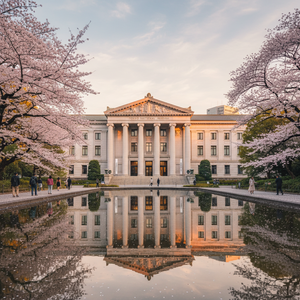 Tokyo Nationaal Museum in Japan - buitenaanzicht