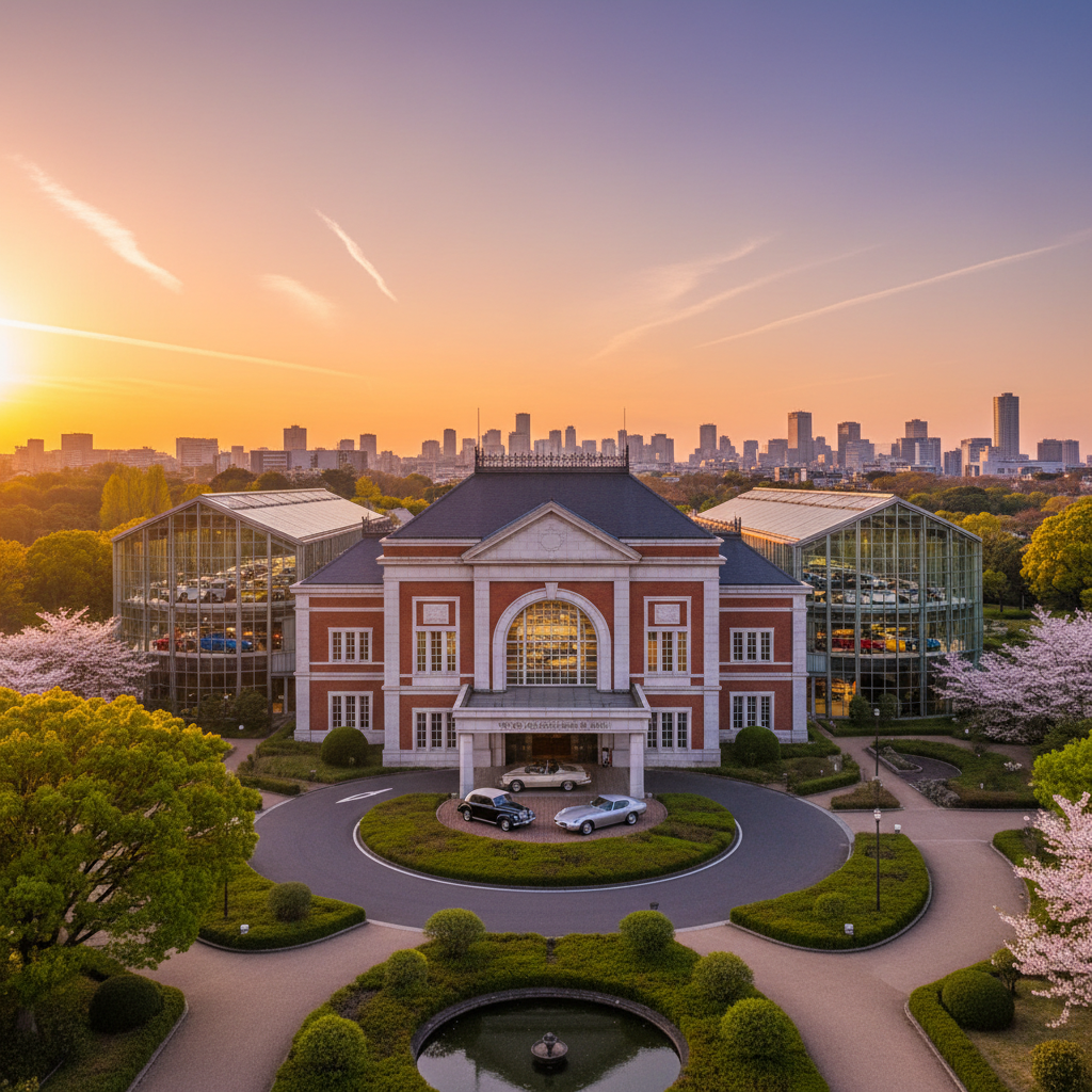 Toyota Automobile Museum in Japan - buitenaanzicht