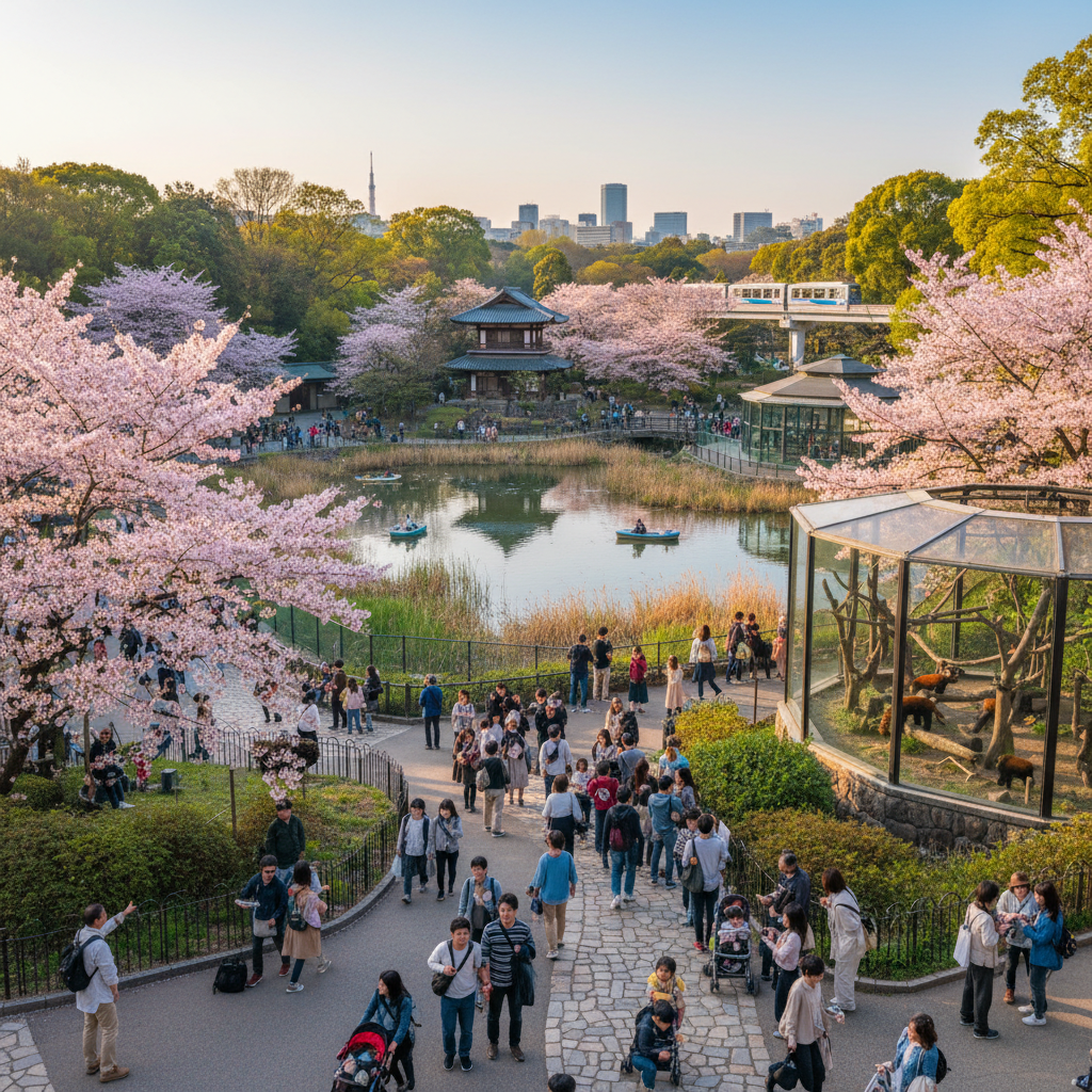 Ueno Dierentuin - sfeerbeeld en omgeving